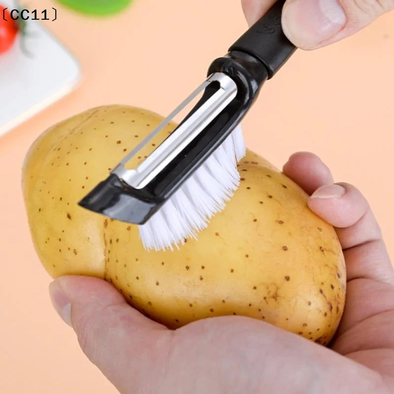Vegetable Cleaning Brush Scrubber Food Multifunctional Fruit Carrot Qme