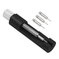 Watch Adjustment Tool Kit Professional Metal Easy To Use Resizing Watch Link Removal Kit with Spare Needle for Watchmaker Qme black