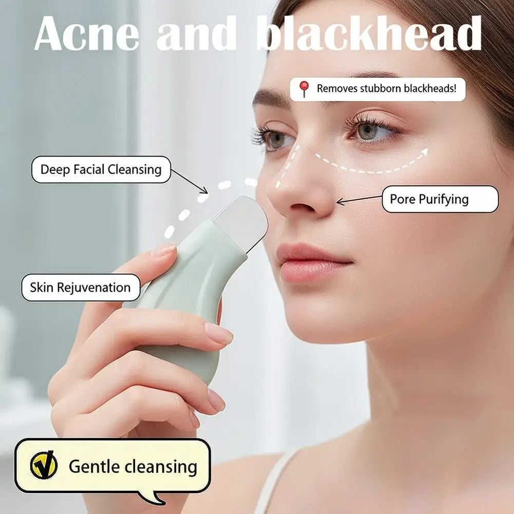 Blackhead Remover Scraper Deep Cleansing Skin Scrubber Facial Spatula Qme