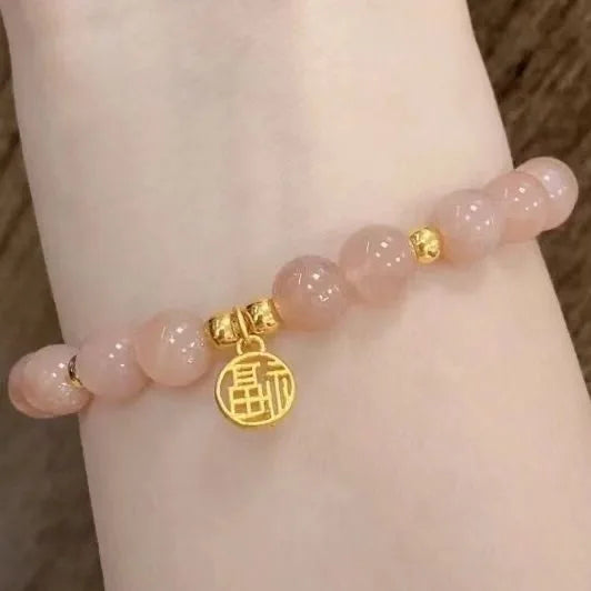 Fu Character Lucky Hetian Jade Hare Stars Antique Bracelet Creative Cute Female Temperamental Fashion Gifts Femme Qme 5
