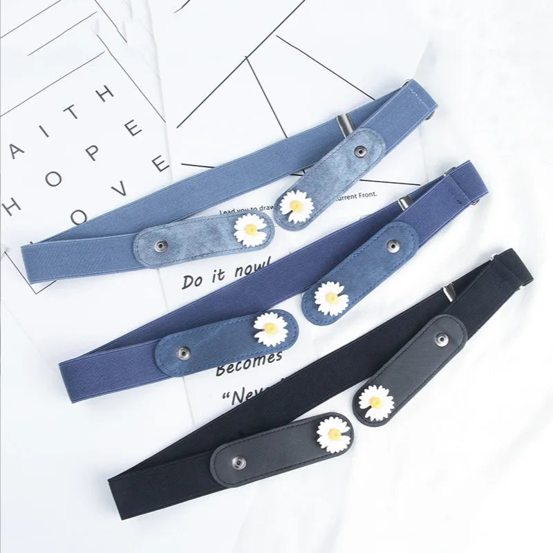 Buckle-free Elastic Invisible Belt Jeans Without Buckle Easy Belts Qme