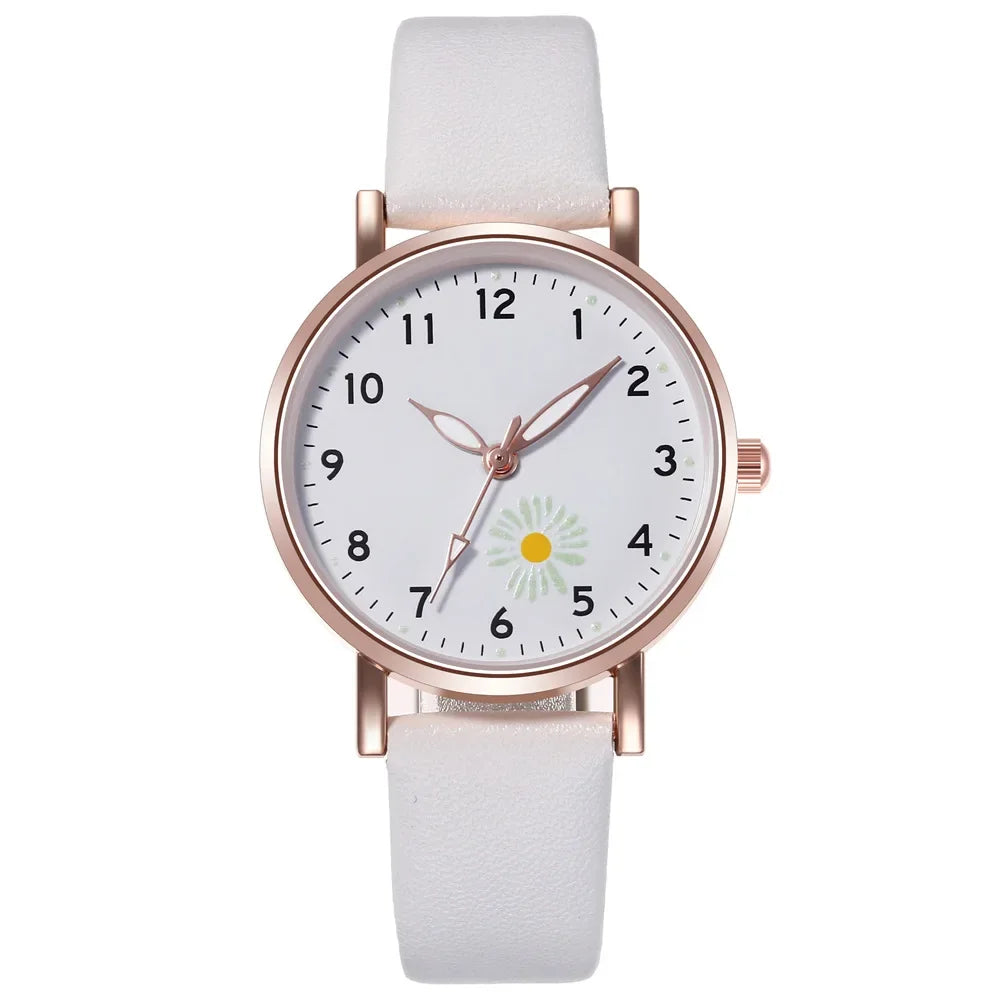 Trendy Ladies Wrist Watches Luminous Women Simple Watches Casual Leather Strap Quartz Watch Clock Montre Femme Relogio Feminino Qme 3