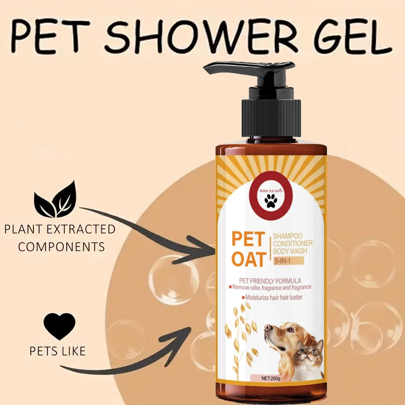Pet Shampoo; Cleans Hair, Removes Odors, Makes Hair Soft and Not Dull, Has a Long-Lasting Fragrance, Is Specifically Designed for Pets, Suitable for Bathing Dogs and Cats Qme