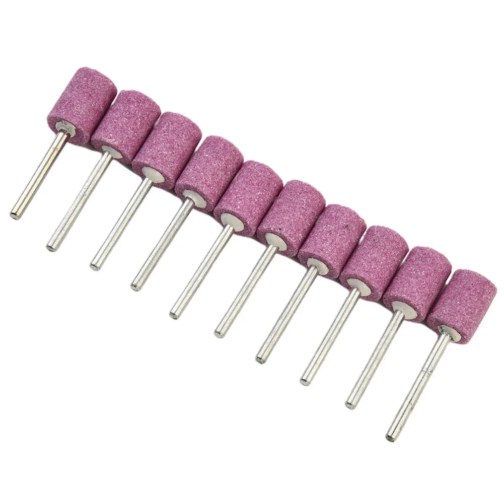 10Pcs Mounted Grinding Stone Head Set 12mm Abrasive Polishing Wheel Bits Shank For Dremel Grinder Drill Power Tool Accessory Qme