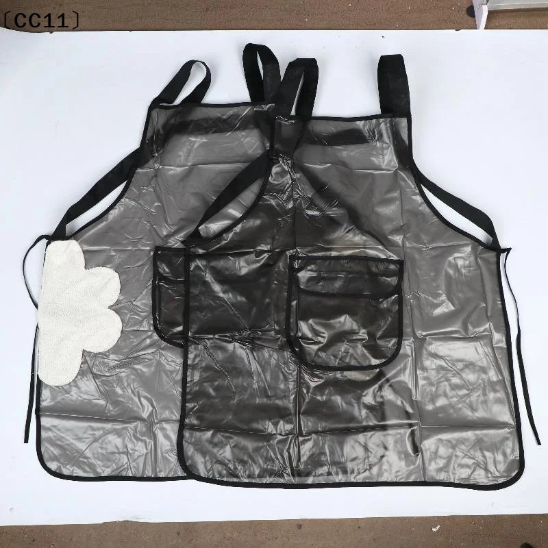 Waterproof Kitchen Apron Household TPU Oil Resistant Work Transparent Qme