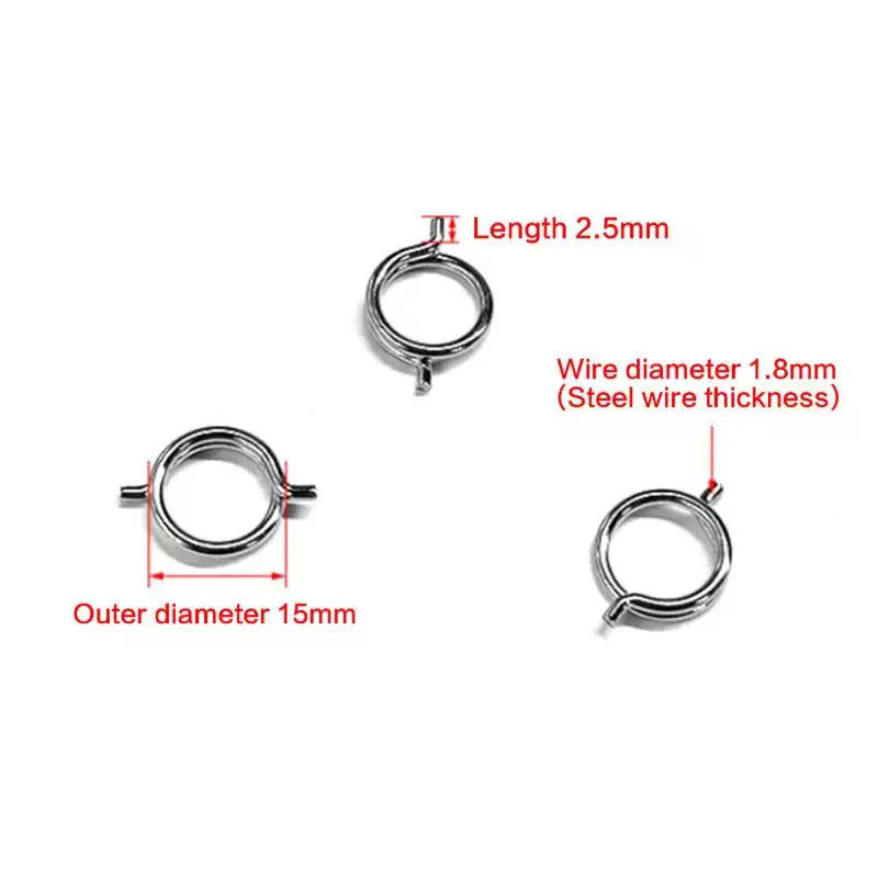 5/10Pcs Chicken Bone Scissors Accessories Spring Wire Diameter 1.8mm/2mm Stainless Steel Torsion Spring Qme