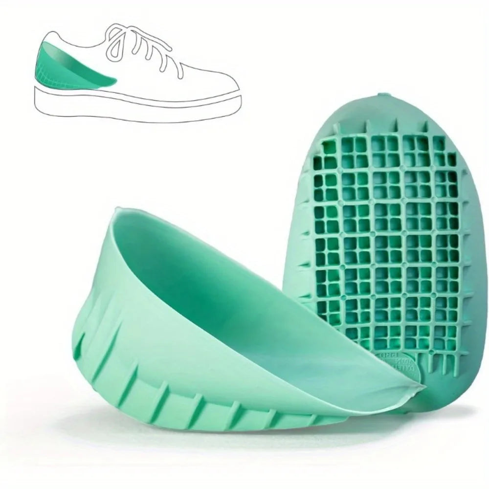 Heavy Duty Heel Cup, Shock-Absorbing Pad, Suitable for Plantar Fasciitis, Severe Diseases, and Heel Pain Qme 1Pair