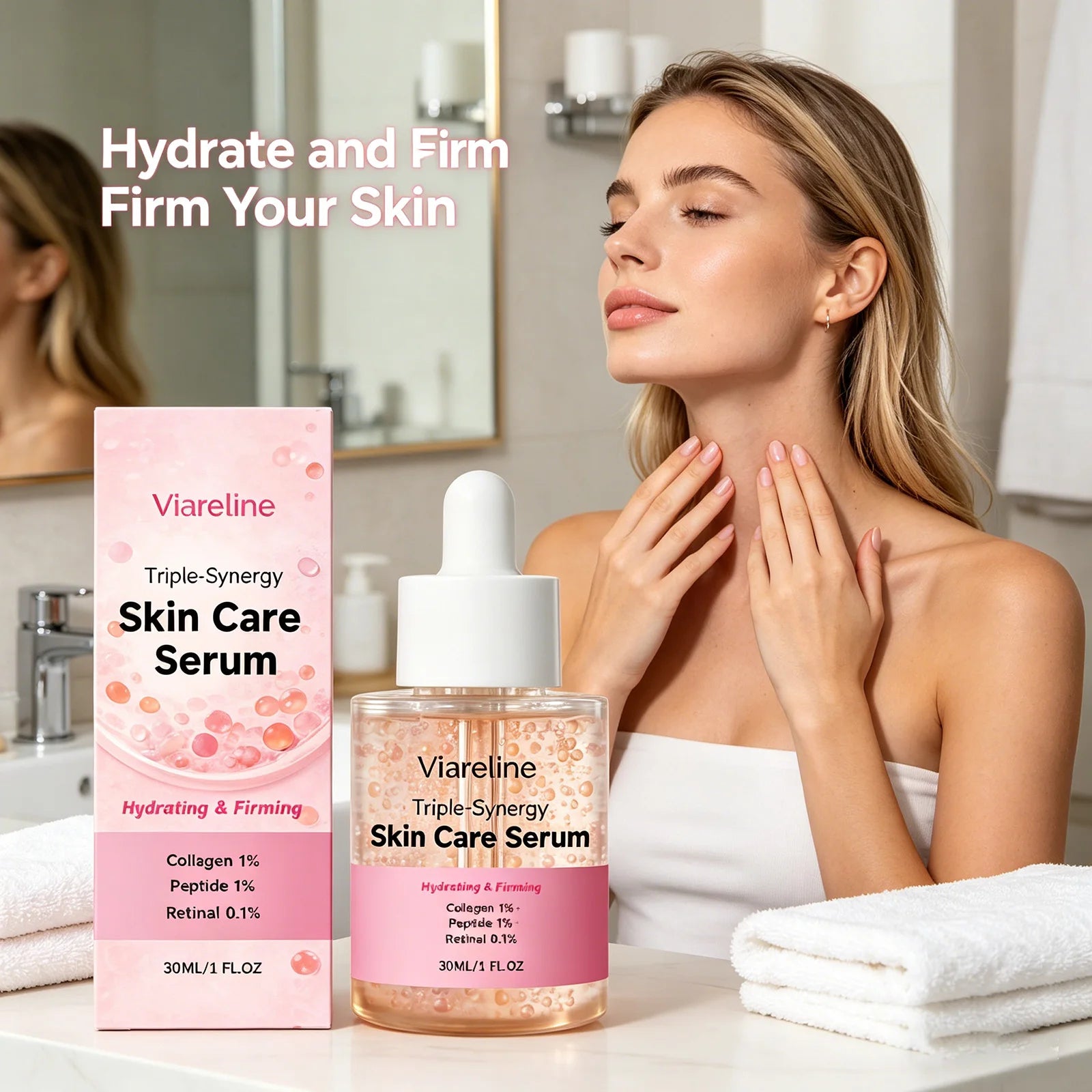 Copper Peptide Serum Retinol Lifting Facial Rejuvenation Anti Sagging Qme