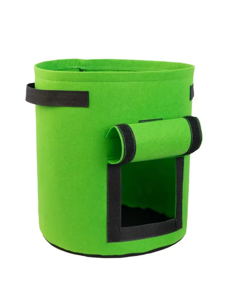 Large Diameter Vegetable Plant Seedling Bag Garden Felt Potato Planting Bag Non-Woven Felt Potato Growing Bucket Qme C Medium