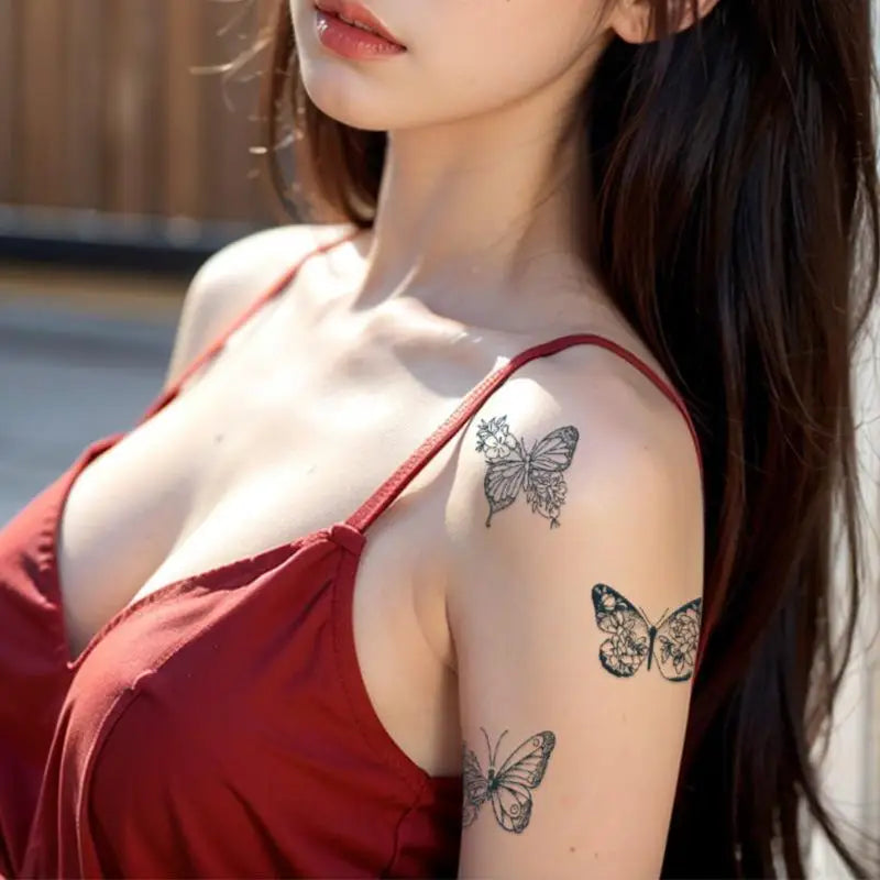 3D Butterfly Tattoo Stickers Waterproof Body Art Photography Modeling Qme Default Title