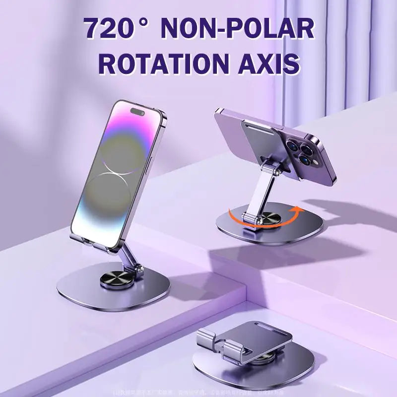 Rotating Table Cell Phone Holder Support Desktop Stand Mount Qme