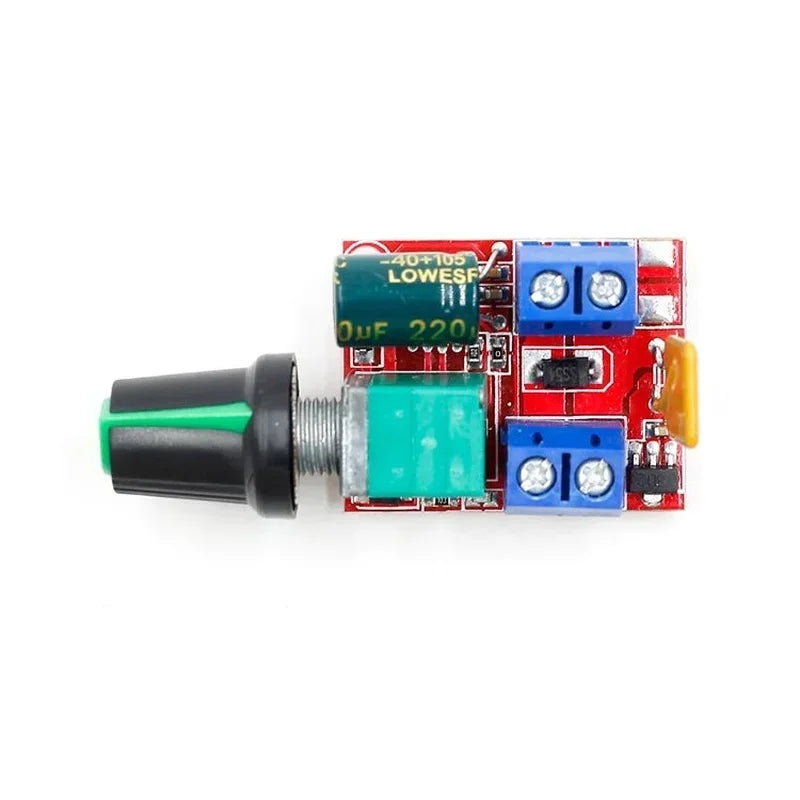 Mini DC Motor PWM Speed Controller 5A 90W 5V 6V 12V 24V 35V Speed Control Switch Super Small LED Dimmer Max 5A Qme