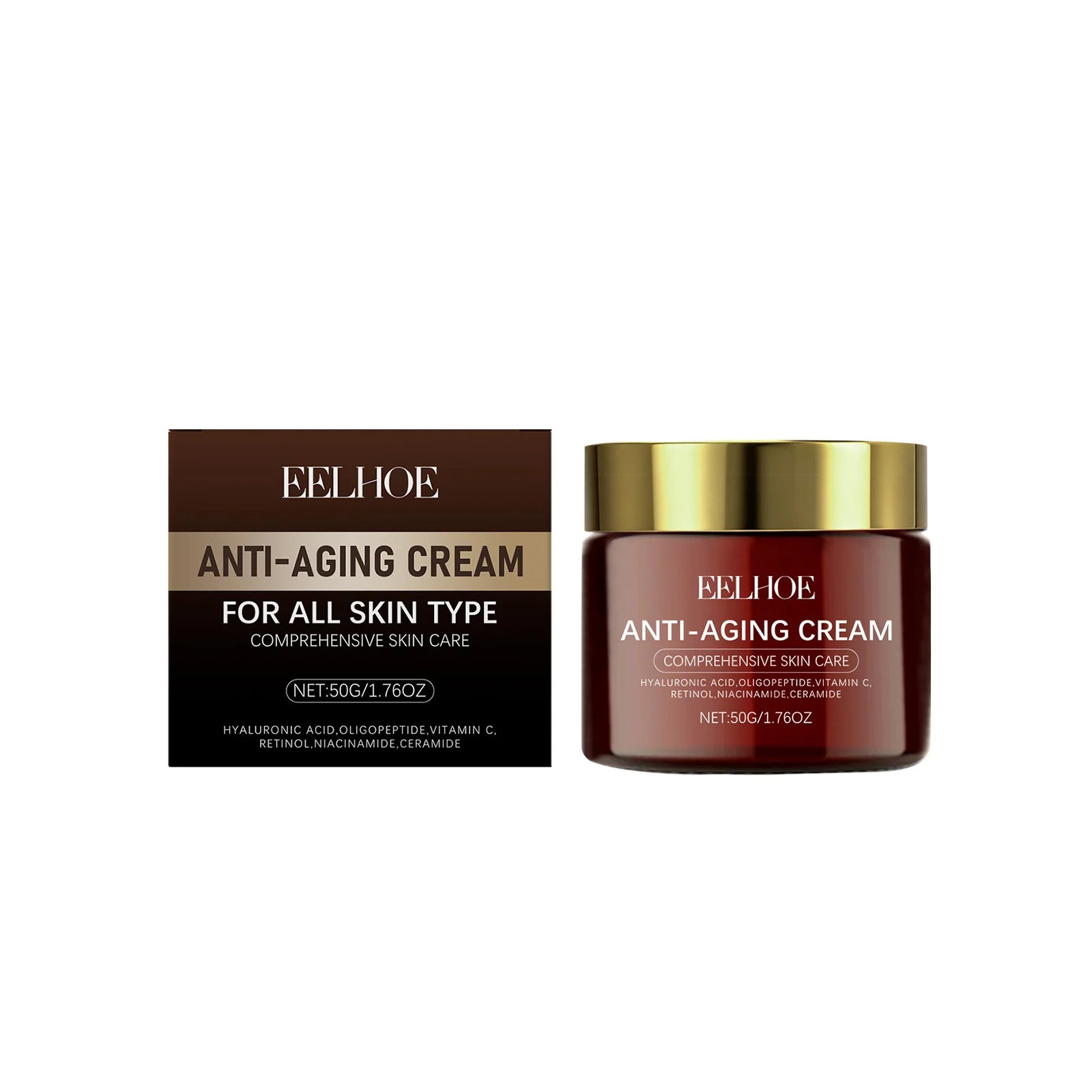 Advanced Facial Cream Daily Moisturizer Firming Skin Care Oil-Free, Fragrance Free, Non-Comedogenic Anti-Aging Face For Women Qme Hyaluronic acid