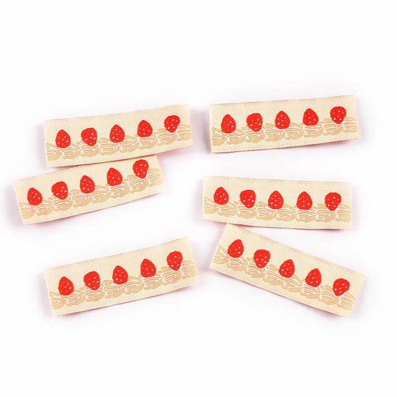 20pcs 15-45mm Mix Colorfull Flower/Heart/Tulip Pattern Label For DIY Clothing Decorative Sewing Accessories Without Gum cp3816 Qme 20pcs 16x47mm