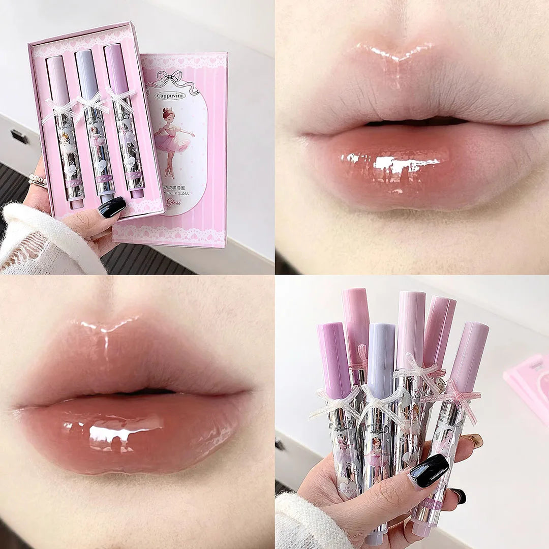 CAPPUVINI Ballet Girl Membrane Lip Gloss Long-wearing Non-smudging Qme A73-05