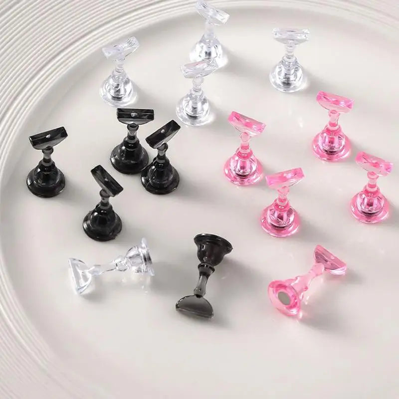 Nail Display Acrylic Stand Tips Holder Magnetic Practice Qme