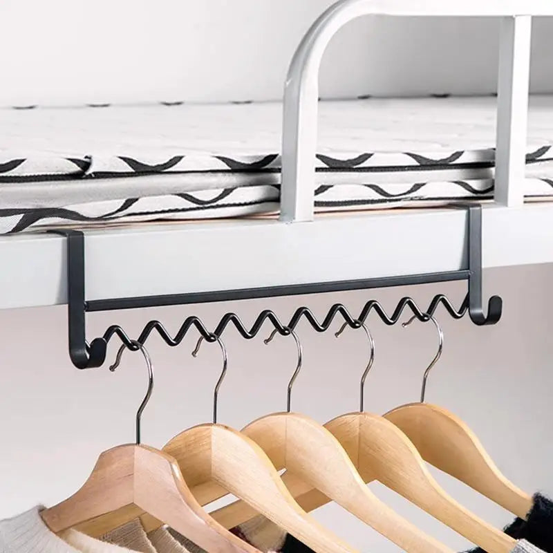 Horizontal Clothes Rack Storage Artifact Hook Dormitory Student Qme