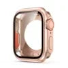 PC Case for Apple Watch Series 9 8 7 4 5 6 SE 45 44 Screen Protector Hard Shell Tempered Glass Change To Ultra 49mm cover Bumper Qme RG 40mm