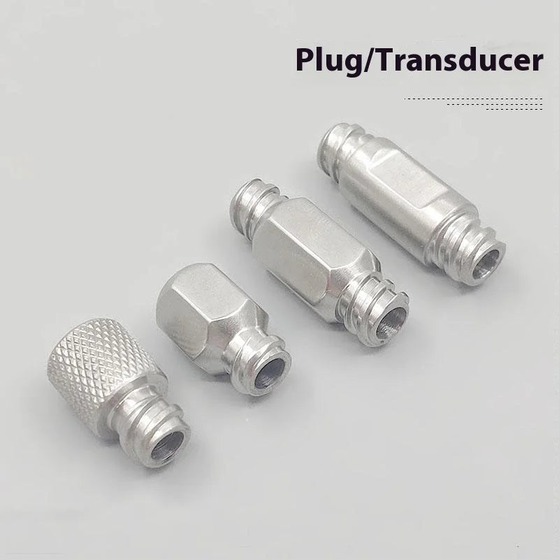 Stainless Steel Injector Plug Adapter Fat Transfer Threaded Flat Qme