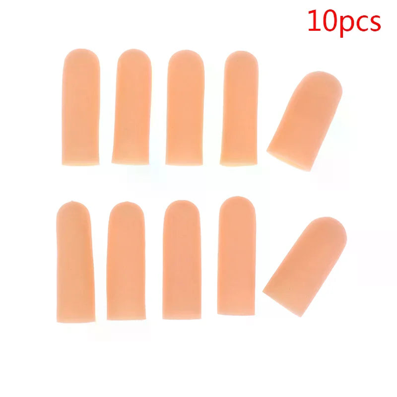 Silicone Gel Tube Hand Bandage Finger Protector Anti-cut Heat Qme