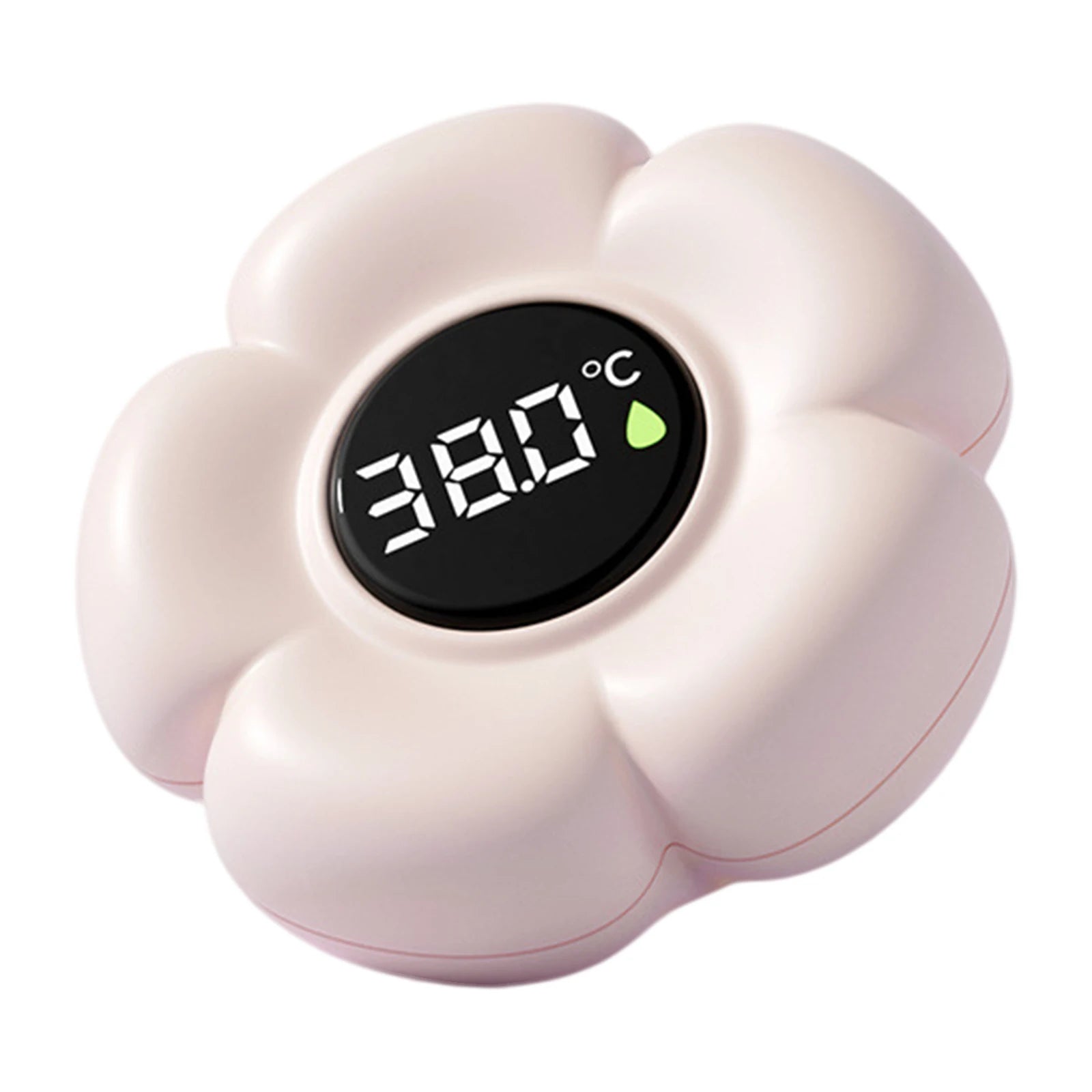 Baby Bath Thermometer with LED Display & Color Alerts Digital Water Temperature Thermometer for Newborns & Toddlers Qme Beige