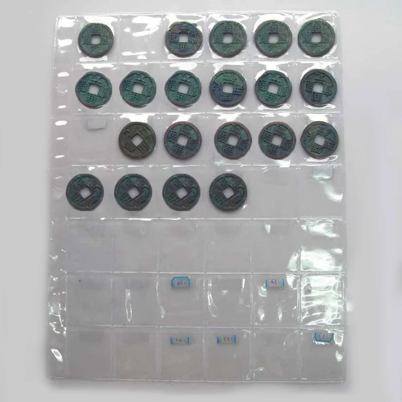 Album Coins Albums 42 Pocket Collection PVC Transparent Inside Pages Qme