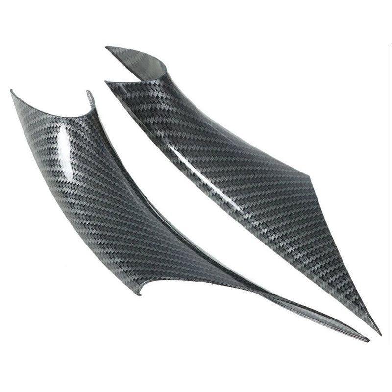 Pair Car Inner Door Panel Grab Handle Cover Accessories Black Fit For BMW 3 4 Series F30 F35 2012 2013 2014 2015 2016 2017 2018 Qme Carbon Fiber Look