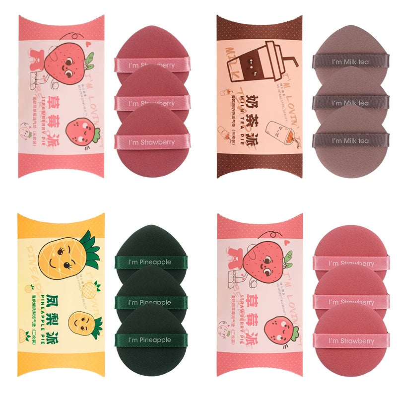 3/7Pcs Makeup Cosmetic Puff Makeup Sponge Soft Foundation Powder Sponge Puff Beauty Tools for Women Make Up Accessories Qme