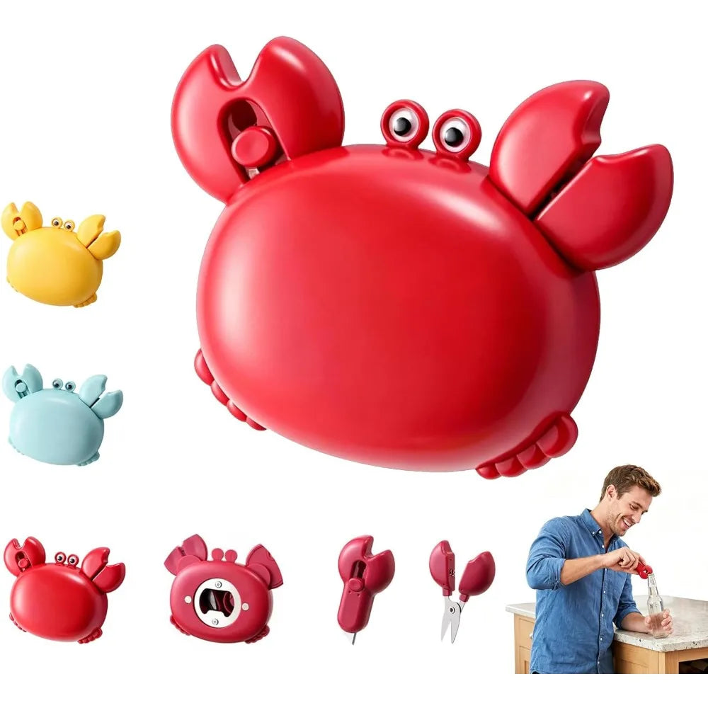 1 Crab-shaped Strong Magnetic Bottle Opener Refrigerator Sticker Qme