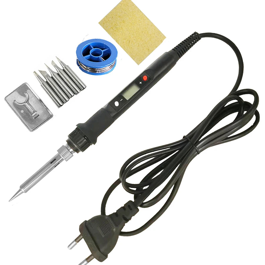 Soldering Iron 60W 80W Adjustable Temperature Electric Solder Rework Qme 80W9082 110V US PLUG