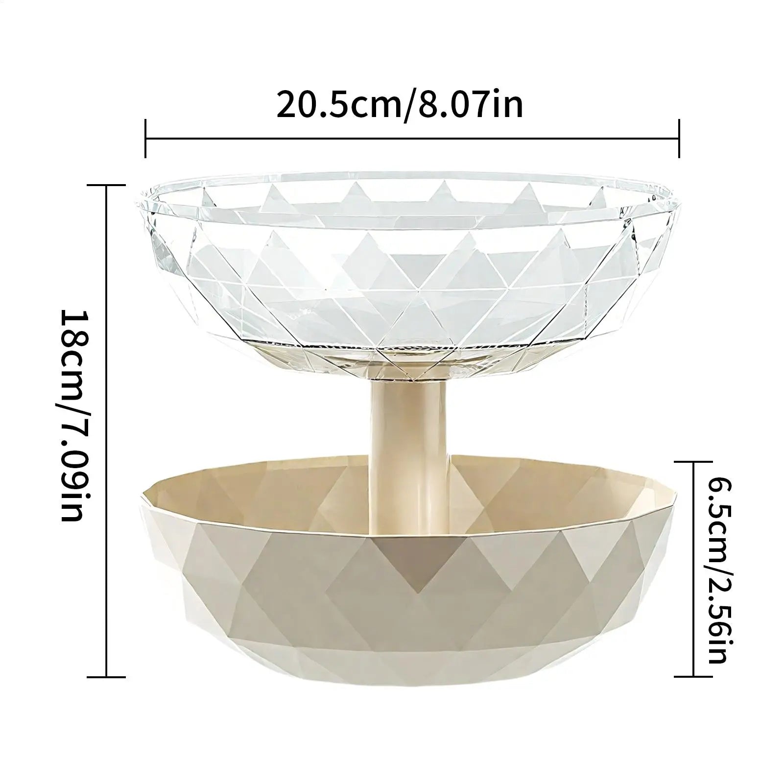 Pumpkin Snack Bowl 2 Tier Removable Holder Lid Home Candy Servers Qme