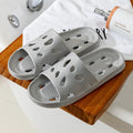 Summer Slippers For Men Women Soft Slippers Indoor Home Slides Cloud Slipper Men Flat Sandals Beach Shoes Man Male Flip Flops Qme D-Gray 42-43 (fit 41-42)