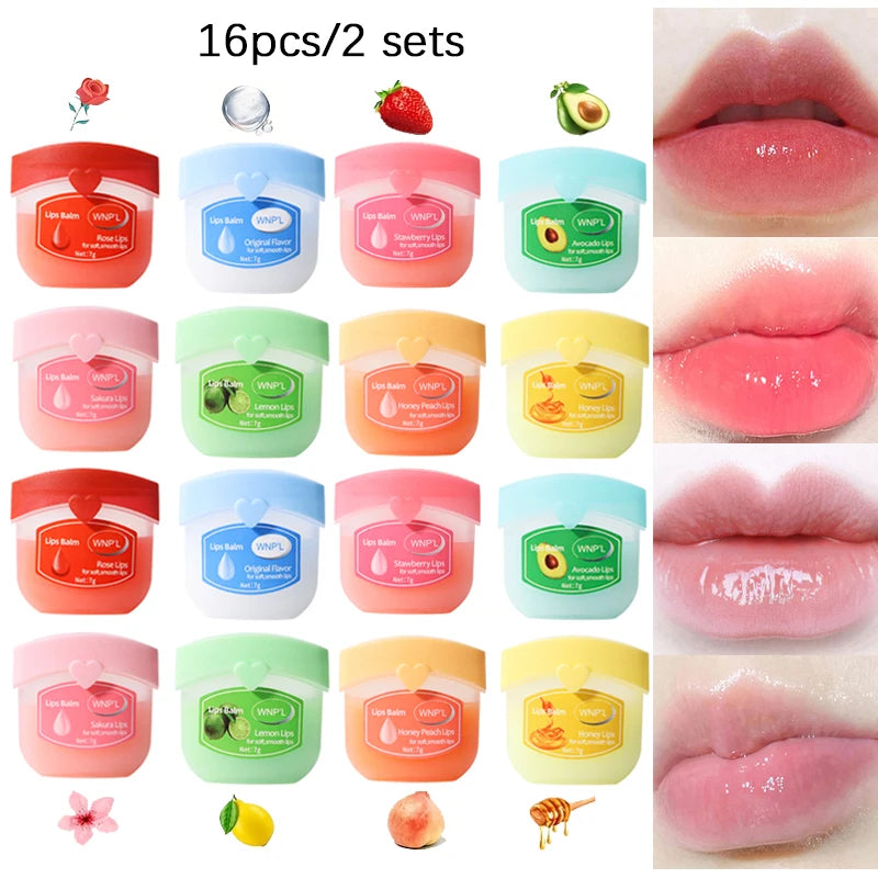 Fruity Moisturizing Lipstick Lustrous Lip Natural Ingredients Care Qme 16pcs