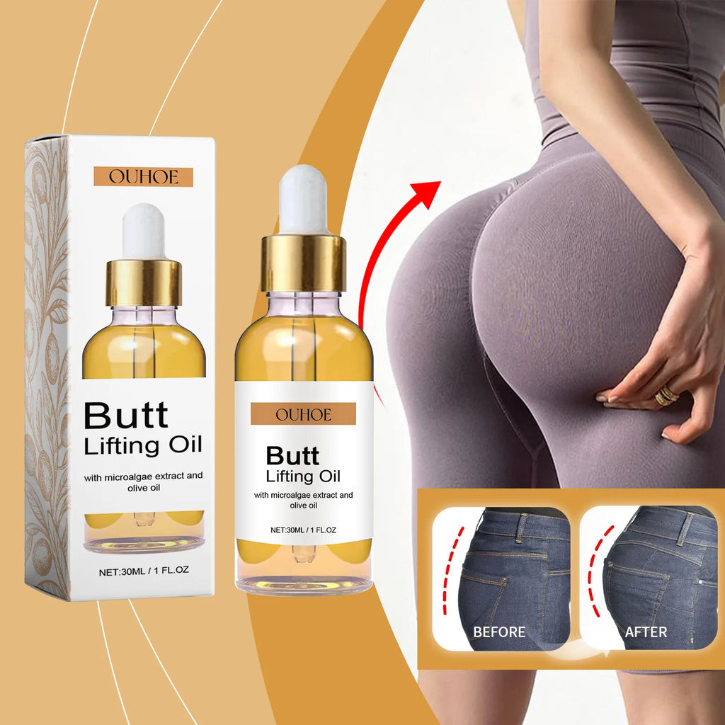 Buttock Enlargement Oils Hip Lifting Oil Hip Growth Firming Nourishing Moisturize Tighten Shaper Bum Sexy Body Massage Care Qme
