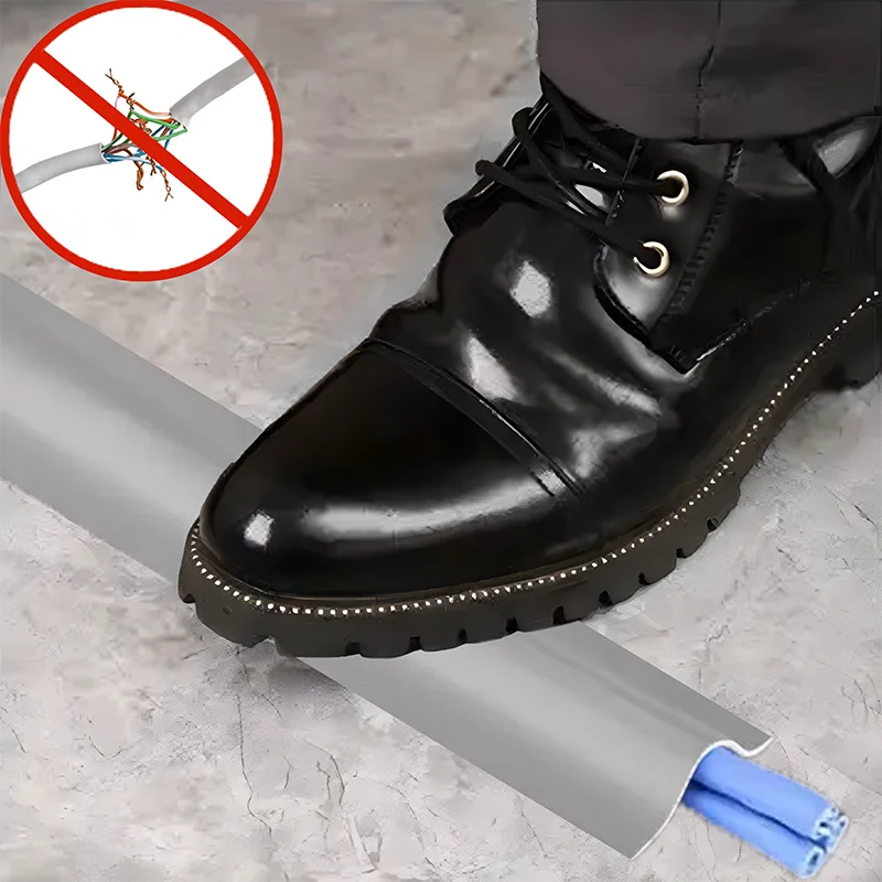 Cable Protector Self-Adhesive PVC Wire Protection Strip Insulation Cord Protection Cover Wear Resistant Prevent Trip Organizers Qme