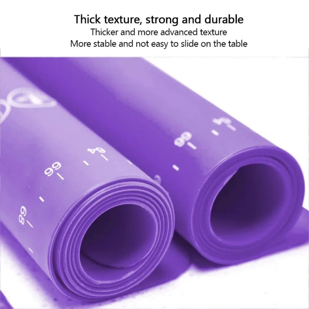 Silicone Pastry Mat Non Slip Large Stick Baking Fondant Pie Pizza Qme