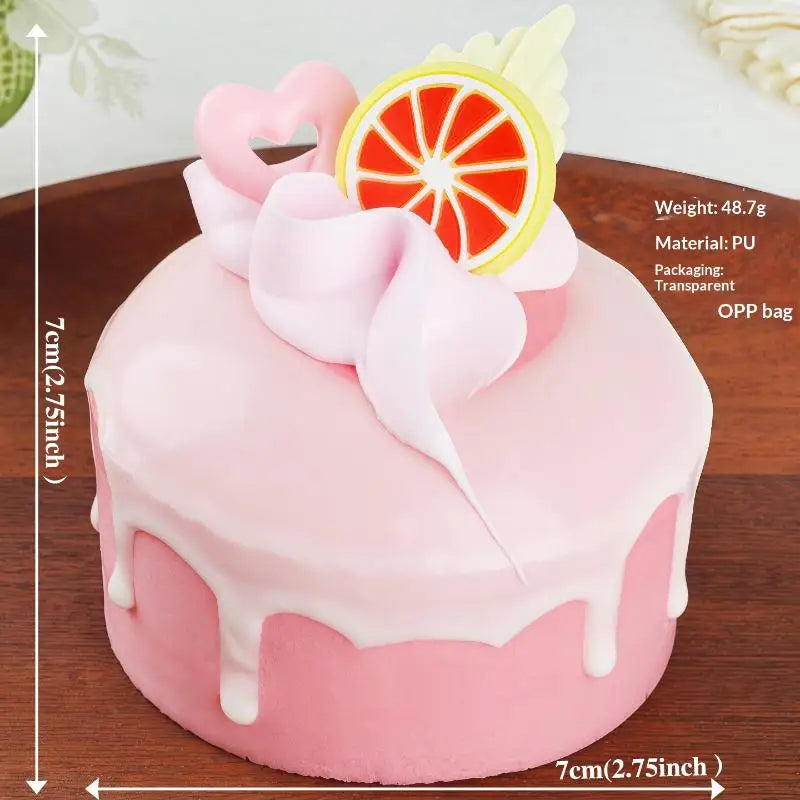 1pcs Fake Cake Soft Flavor Cake Model Simulation Props Food Model Cabinet Decoration Wedding Props Scale Model Decoration Qme A8