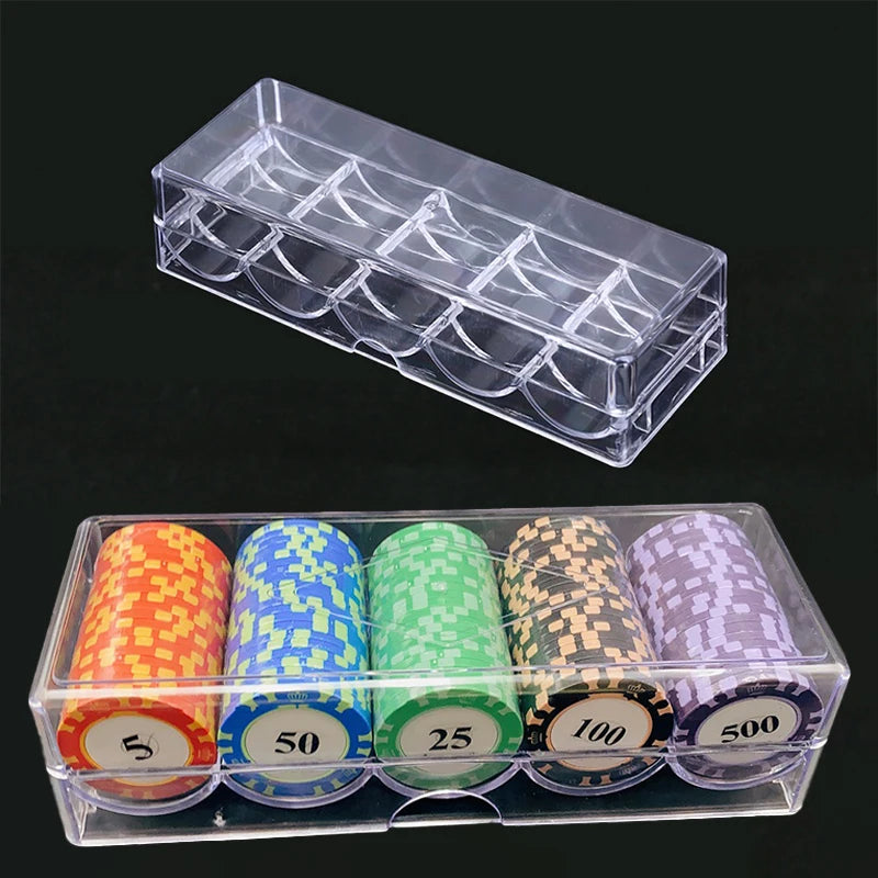 Storage Case Covers Coin Collection Holder Boxes Poker Chips Box Qme