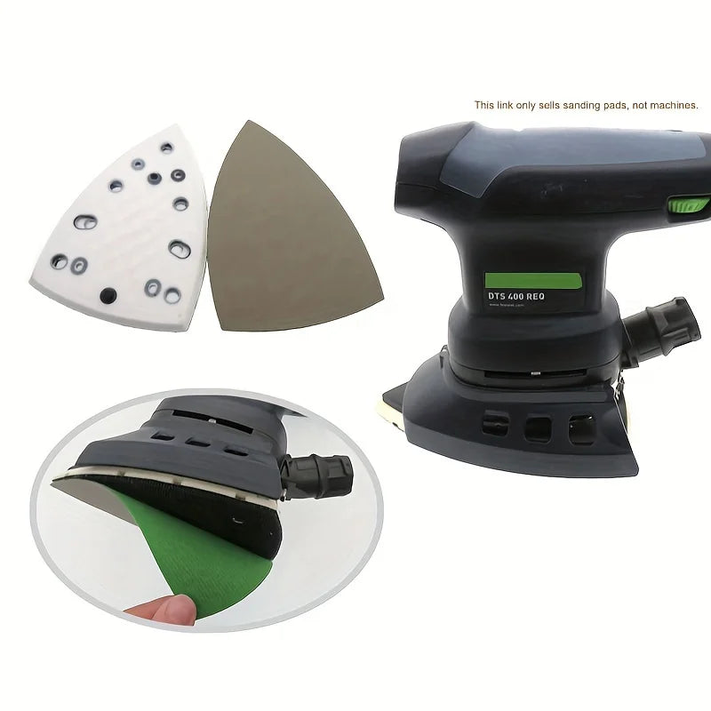Triangle sanding pad, dust-free replacement backboard, used for sanding machines Qme