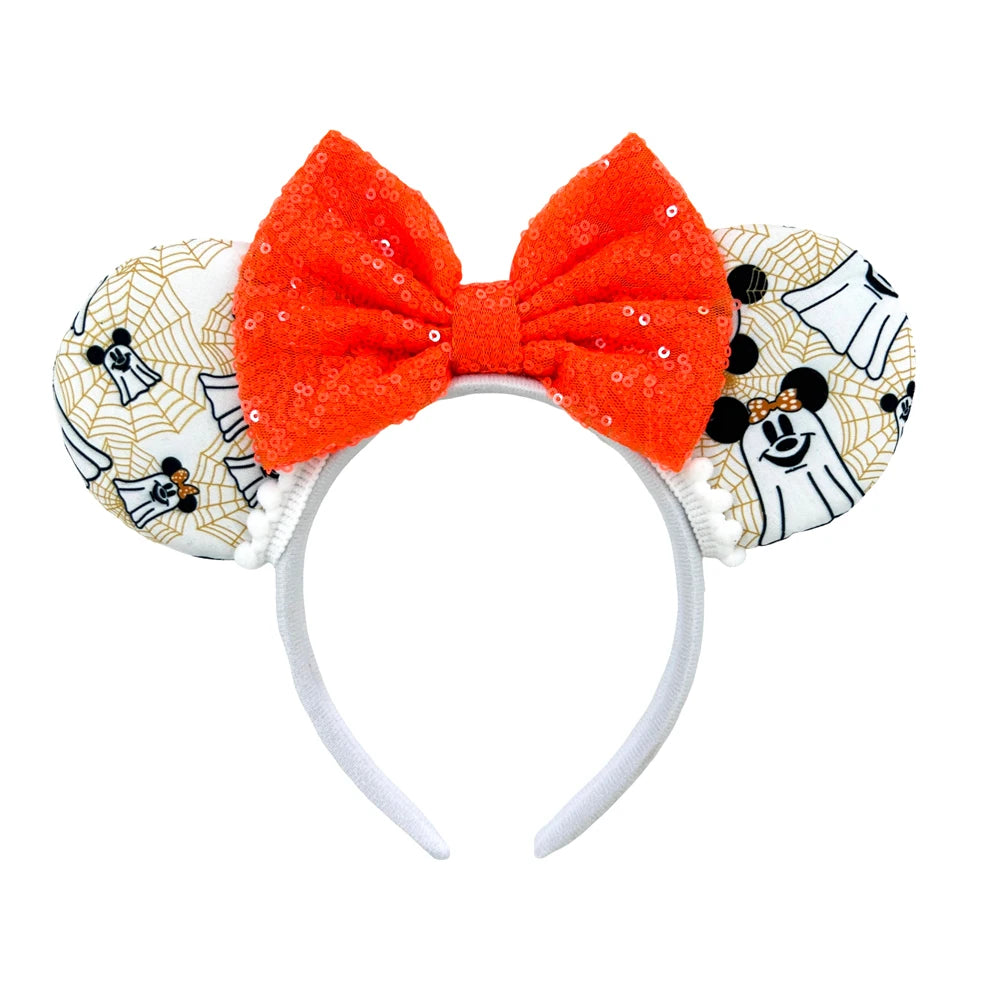 Skull Crossbones Pirate Mickey Mouse Ear Headband Women Adult Cosplay Halloween Hairband Festival Party Cosplay Hair Accessories Qme Headband 14