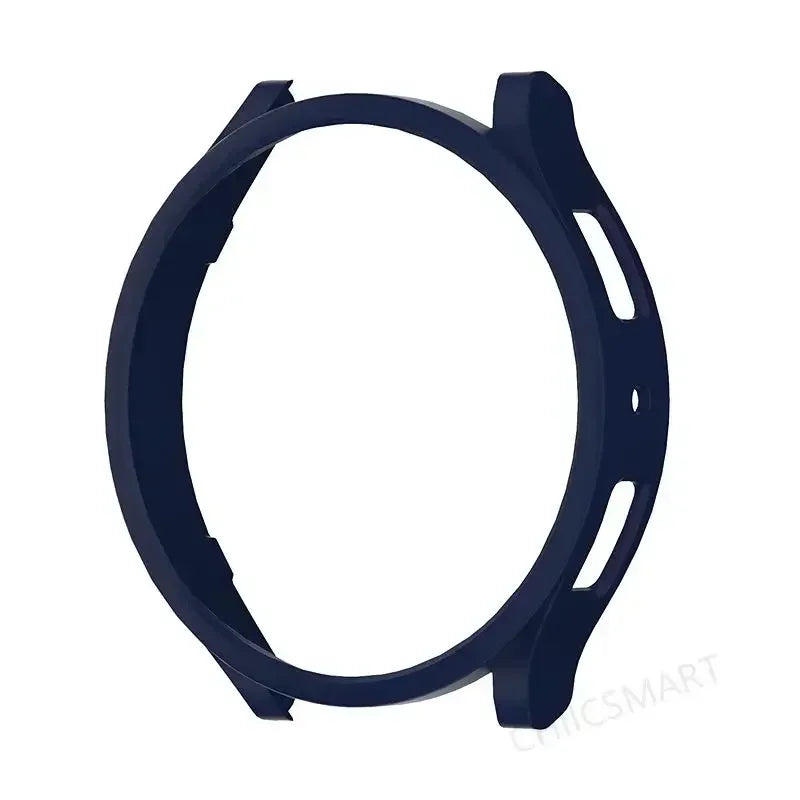 Bling Case for Samsung Galaxy Watch 6 4 Case 40mm 44mm Accessories Fashion Two Rows Diamond bumper Galaxy Watch 5 6 40 mm Cover Qme Dark Blue02 For Galaxy Watch6 40
