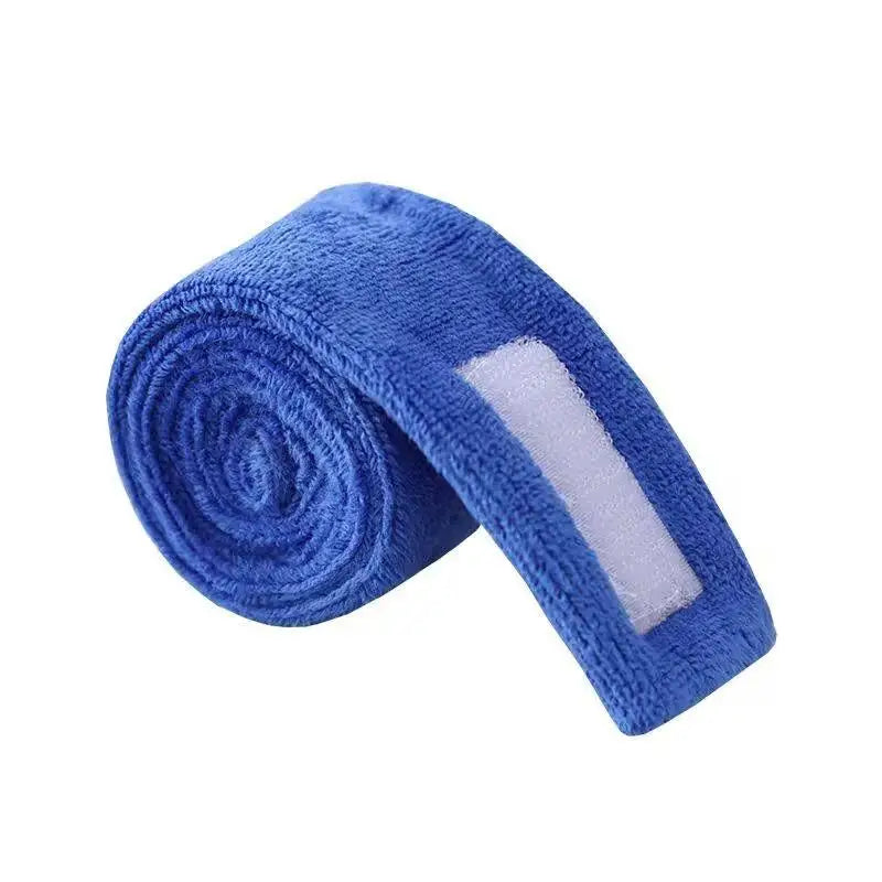 Perm Hair Headband Make Up Wrap Head Cloth Band Adjustable Towel Qme Blue