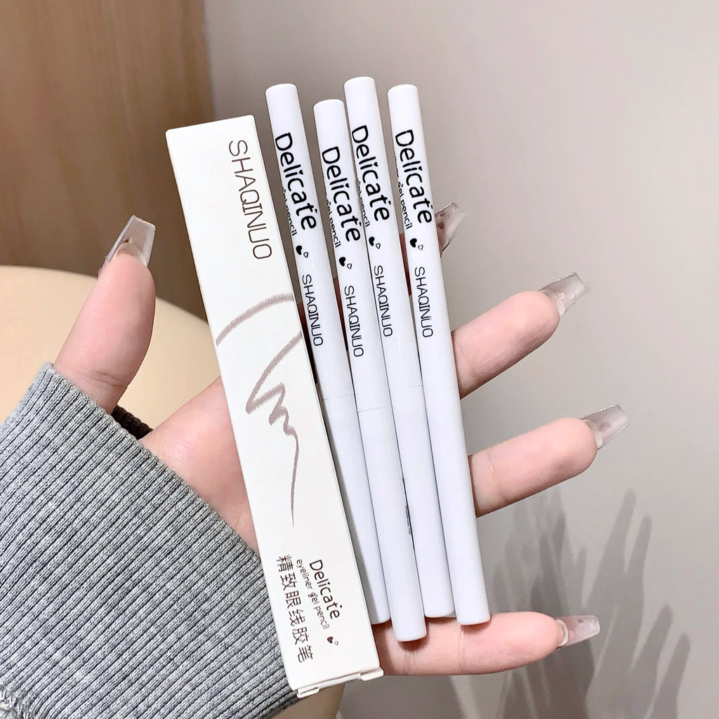 SHAQINUO Exquisite Eyeliner Gel Pen Waterproof Sweatproof Silkworm Qme
