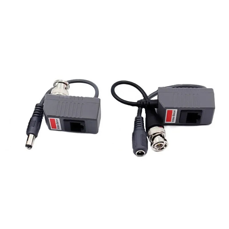 5 pair 2 in 1 CCTV Camera Video Balun Transceiver Connector BNC UTP RJ45 Video and Power over CAT5/5E/6 Cable Security Qme