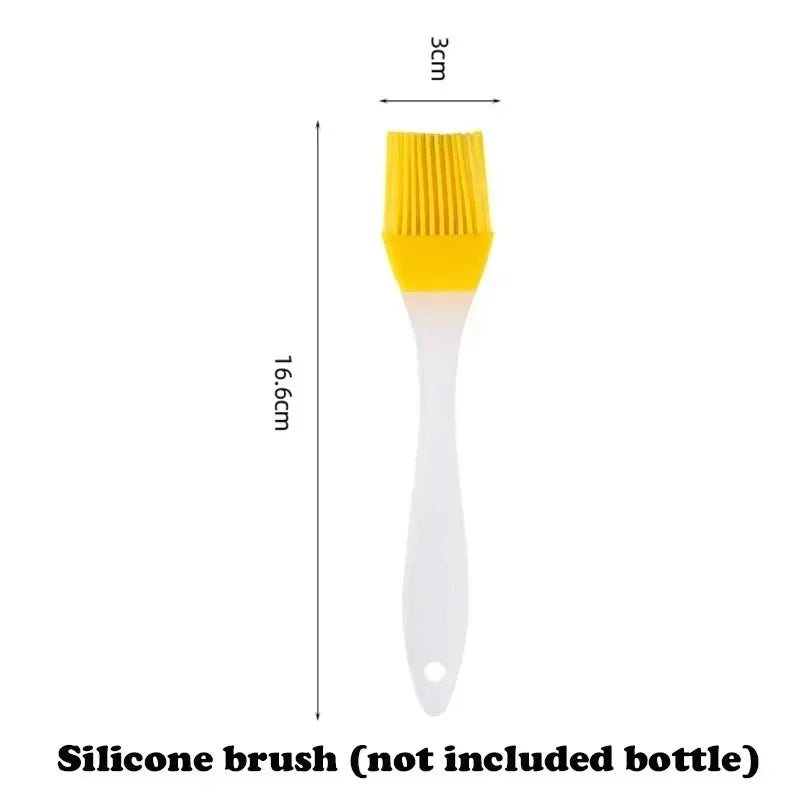 200/300/500ml Olive Oil Spray Bottle Cooking Dispenser Camping, Baking, Vinegar, Soy sauce, Spray Containers Qme only 1pc oil brush