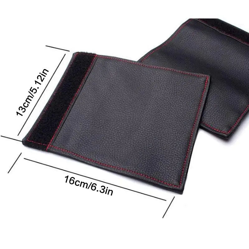 Car Door Inner Handle PU Leather Cover Protective Case Styling Qme