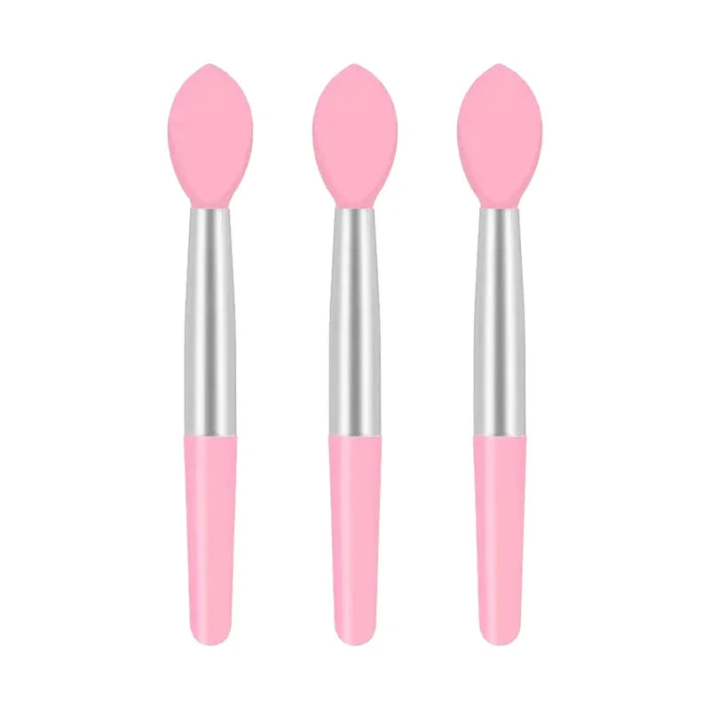 3/10PC Portable Silicone Lip Brush With Cover Soft Multifunctional Lip Balm Applicator Lipstick Lipgloss Makeup BrushesWholesale Qme 3pcs-5