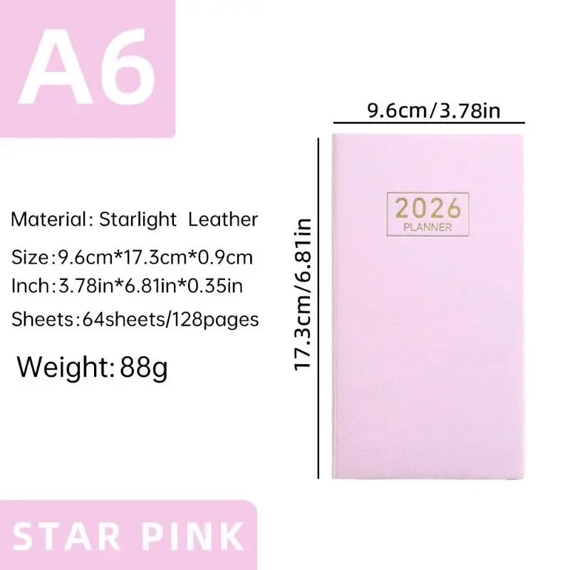 2026 Mini Pocket Planner Calendar Do List Daily Task Checklist Home Qme A12