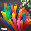 100pcs 210x11mm Straws Big Milkshake Straws Smoothie Straws Beverage Thick Straw For Boba Tea Milkshake Bar Accessories Qme Default Title