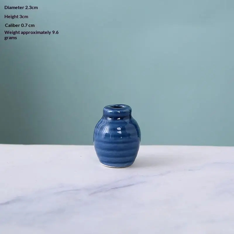 1Pcs Creative DIY Magnetic Flower Arrangement Decorative Object For Home Kitchen Decoration Mini Ceramics Vase Fridge Magnet Qme A4